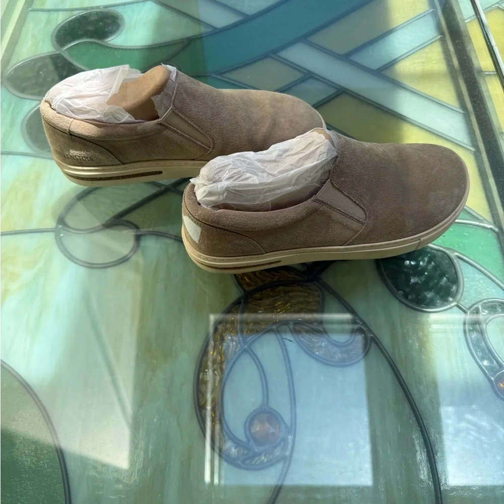 NWOT Birkenstock Oswego Suede Leather SlipOn Sneakers Shoes 38 EU/ W7-7.5 - Picture 7 of 12
